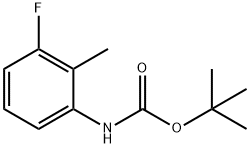 (3-FLUORO-2-METHYL-PHENYL)-CARBAMIC ACID TERT-BUTYL ESTER Struktur