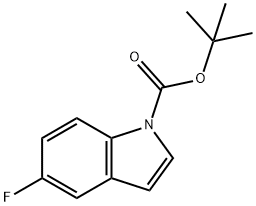 1-(tert-Butoxycarbonyl)-5-fluoroindole Struktur