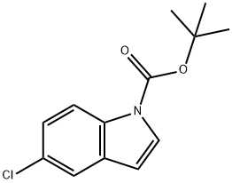 1-(TERT-BUTOXYCARBONYL)-5-CHLOROINDOLE& Structure