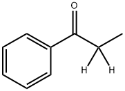プロピオ‐2,2‐D2‐フェノン 化学構造式