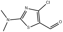 4-クロロ-2-(ジメチルアミノ)-1,3-チアゾール-5-カルブアルデヒド 化学構造式