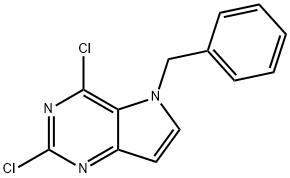 5-苄基-2,4-二氯-5H-吡咯并[3,2-D]嘧啶, 129872-83-9, 结构式