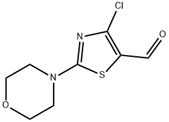 4-CHLORO-2-(4-MORPHOLINO)-5-THIAZOLECARBOXALDEHYDE Struktur