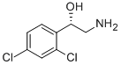 Benzenemethanol-(aminomethyl)-2,4-dichloro-,(S)- Structure