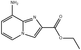 8-アミノイミダゾ[1,2-A]ピリジン-2-カルボン酸エチル 化学構造式