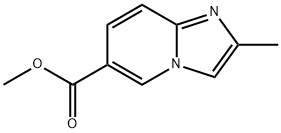 IMidazo[1,2-a]pyridine-6-carboxylic acid, 2-Methyl-, Methyl ester Struktur