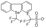 SE-(TRIFLUOROMETHYL)DIBENZOSELENOPHENIUM TRIFLUOROMETHANESULFONATE Structure