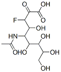 5-acetamido-3-fluoro-4,6,7,8,9-pentahydroxy-2-oxo-nonanoic acid Structure