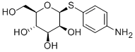 4-AMINOPHENYL-BETA-D-THIOMANNOPYRANOSIDE 化学構造式