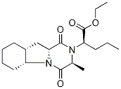 (S)-2-((3S,5AS,9AS,10AS)-3-甲基-1,4-二氧十氢吡嗪并[1,2-A]吲哚-2(1H)-基)戊酸乙酯,129970-98-5,结构式