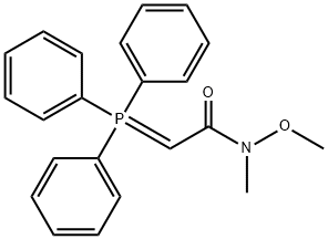 N-METHOXY-N-METHYL(TRIPHENYL-PHOSPHORANYLIDENE)ACETAMIDE Struktur