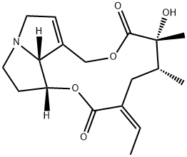 12-ヒドロキシセネシオナン-11,16-ジオン 化学構造式