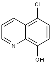 5-氯-8-羟基喹啉 结构式