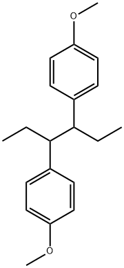 4,4'-(1,2-diethylethylene)bis(anisole) Struktur