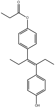 丙酸己烯雌酚,130-80-3,结构式