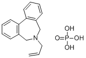 6-allyl-6,7-dihydro-5H-dibenz[c,e]azepinium dihydrogen phosphate Struktur