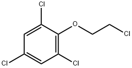2-(2,4,6-TRICHLORO PHENOXY)CHLOROETHANE 化学構造式