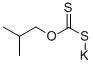 ジチオ炭酸S-カリウムO-イソブチル 化学構造式