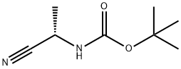 N-[(1S)-1-氰基乙基]-氨基甲酸叔丁酯, 130013-83-1, 结构式