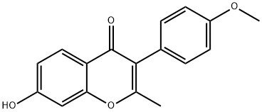 7-HYDROXY-3-(4-METHOXYPHENYL)-2-METHYL-4H-CHROMEN-4-ONE Structure