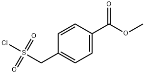 BENZOIC ACID, 4-[(CHLOROSULFONYL)METHYL]-, METHYL ESTER Struktur