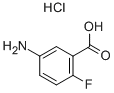 5-AMINO-2-FLUOROBENZOIC ACID HYDROCHLORIDE 化学構造式