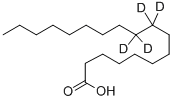 オクタデカン酸‐9,9,10,10‐D4 化学構造式
