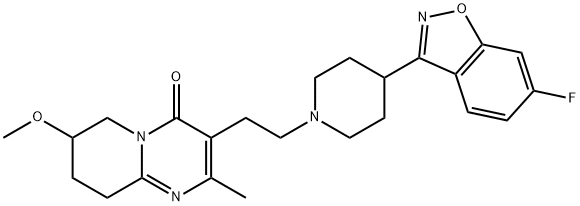 130049-83-1 3-[2-[4-(6-Fluoro-1,2-benzisoxazol-3-yl)-1-piperidinyl]ethyl]-6,7,8,9-tetrahydro-7-methoxy-2-methyl-4H-pyrido[1,2-a]pyrimidin-4-one