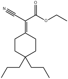 CYANO-(4,4-DIPROPYL-CYCLOHEXYLIDENE)-ACETIC ACID ETHYL ESTER Struktur