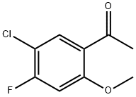 1-(5-Chloro-4-fluoro-2-methoxy-phenyl)-ethanone Structure