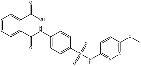N-[4-(6-METHOXY-PYRIDAZIN-3-YLSULFAMOYL)-PHENYL]-PHTHALAMIC ACID Struktur