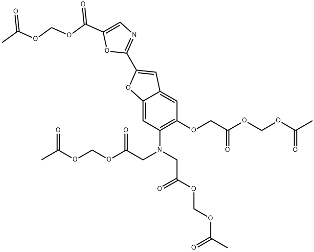 Mag-Fura-2 化学構造式