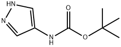 叔丁基 1H-吡唑-4-基氨基甲酯, 130106-42-2, 结构式