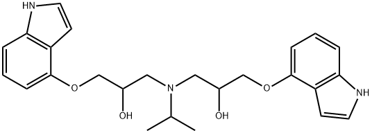1,1'-[(1-Methylethyl)imino]bis[3-(1H-indol-4-yloxy)- Struktur