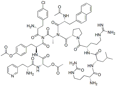 醋酸西曲瑞克,130143-01-0,结构式