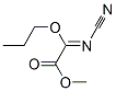 Acetic acid, (cyanoimino)propoxy-, methyl ester (9CI) Structure