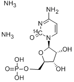 CYTIDINE-2-14C 5'-MONOPHOSPHATE AMMONIUM SALT Structure