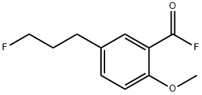 Benzoyl fluoride, 5-(3-fluoropropyl)-2-methoxy- (9CI) Structure