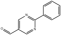 2-苯基嘧啶-5-甲醛, 130161-46-5, 结构式