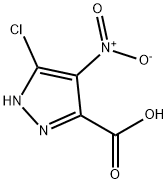 5-氯-4-硝基-1H-吡唑-3-羧酸 结构式