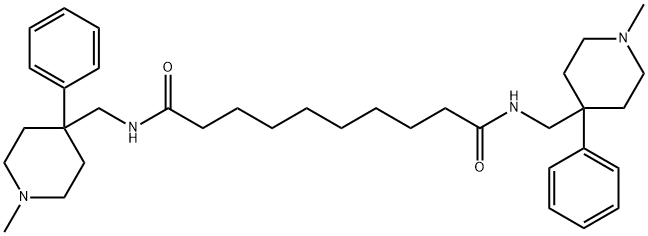 N,N'-Bis(1-methyl-4-phenyl-4-piperidylmethyl)decanediamide|