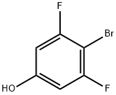 4-ブロモ-3,5-ジフルオロフェノール 化学構造式