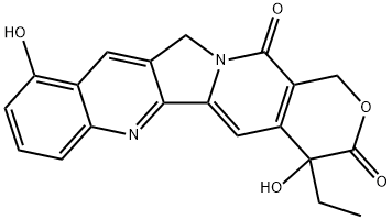 7-乙基-10-羟基喜树碱 结构式