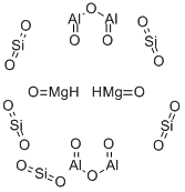 四アルミノ五ケイ酸二マグネシウム 化学構造式