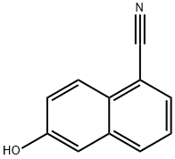 6-Hydroxy-naphthalene-1-carbonitrile Structure