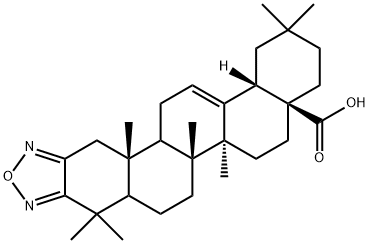 12-烯并[2,3-c][1,2,5]氧二氮茂-28-齐墩果酸, 130216-69-2, 结构式