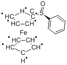 (R)-(p-トルエンスルフィニル)フェロセン 化学構造式