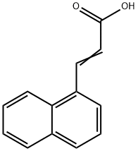 3-(1-萘基)丙烯酸,13026-12-5,结构式