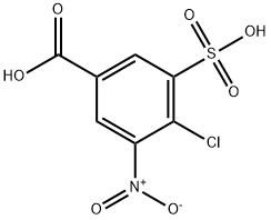 4-氯-3-硝基-5-磺基苯甲酸 结构式