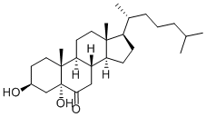 5ALPHA-CHOLESTAN-3BETA,5ALPHA-DIOL-6-ONE Structure